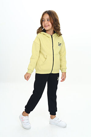 Toontoy Kız Çocuk Kapüşonlu Eşofman Takım