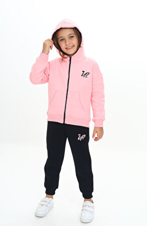 Toontoy Kız Çocuk Kapüşonlu Eşofman Takım