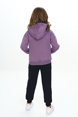 Toontoy Kız Çocuk Kapüşonlu Eşofman Takım