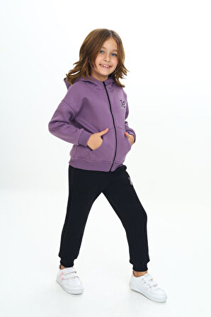 Toontoy Kız Çocuk Kapüşonlu Eşofman Takım