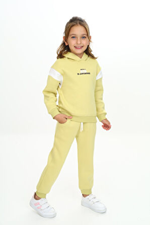 Toontoy Kız Çocuk Kapüşonlu Eşofman Takım