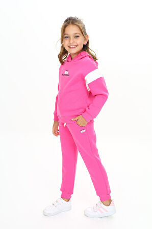 Toontoy Kız Çocuk Kapüşonlu Eşofman Takım