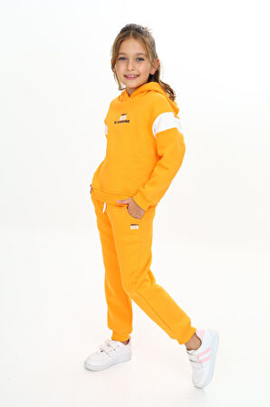 Toontoy Kız Çocuk Kapüşonlu Eşofman Takım