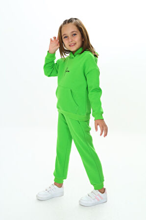 Toontoy Kız Çocuk Kapüşonlu Eşofman Takım