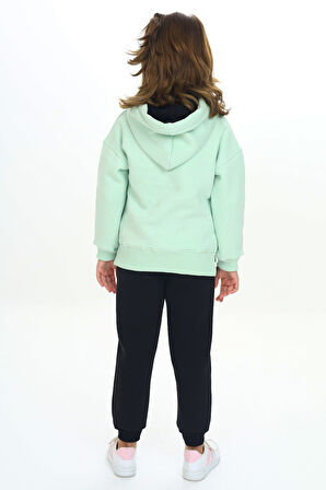 Toontoy Kız Çocuk Kapüşonlu Eşofman Takım