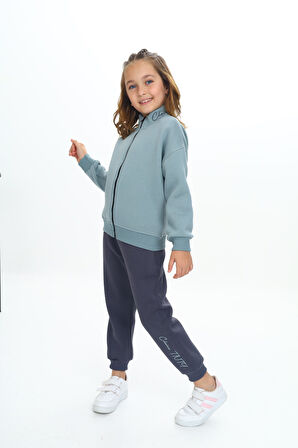 Toontoy Kız Çocuk Nakışlı Eşofman Takım