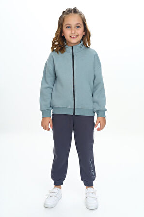 Toontoy Kız Çocuk Nakışlı Eşofman Takım