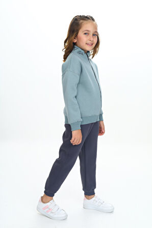 Toontoy Kız Çocuk Nakışlı Eşofman Takım