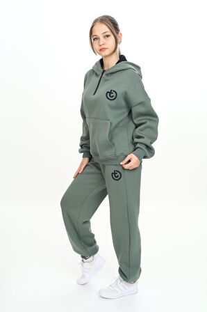 Toontoy Kız Çocuk Kapüşonlu Eşofman Takım