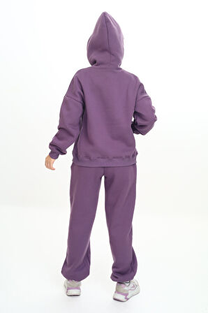 Toontoy Kız Çocuk Kapüşonlu Eşofman Takım