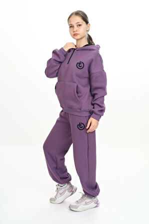 Toontoy Kız Çocuk Kapüşonlu Eşofman Takım