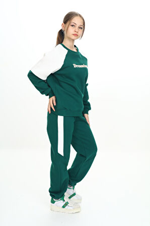 Toontoy Kız Çocuk Nakışlı Eşofman Takım