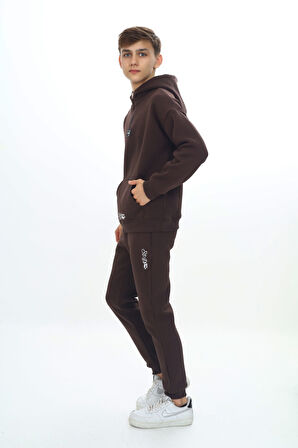 Toontoy Erkek Çocuk Kapüşonlu Eşofman Takım