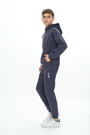 Toontoy Erkek Çocuk Kapüşonlu Eşofman Takım