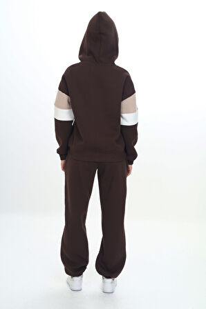 Toontoy Kız Çocuk Kapüşonlu Eşofman Takım