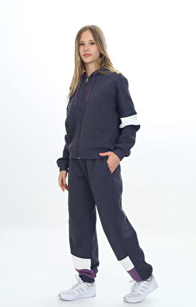 Toontoy Kız Çocuk Kapüşonlu Eşofman Takım