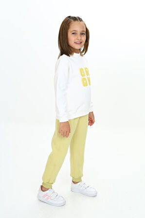 Toontoy Kız Çocuk Baskılı Eşofman Takım