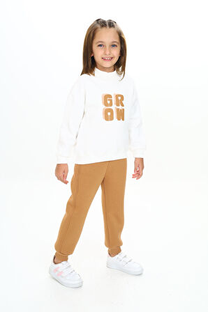 Toontoy Kız Çocuk Baskılı Eşofman Takım