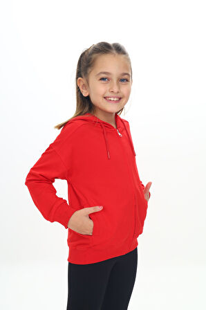 Toontoy Kız Çocuk Kapüşonlu Hırka