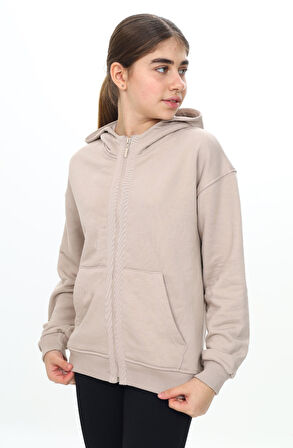 Toontoy Kız Çocuk Kapüşonlu Hırka