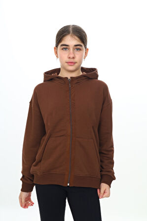 Toontoy Kız Çocuk Kapüşonlu Hırka