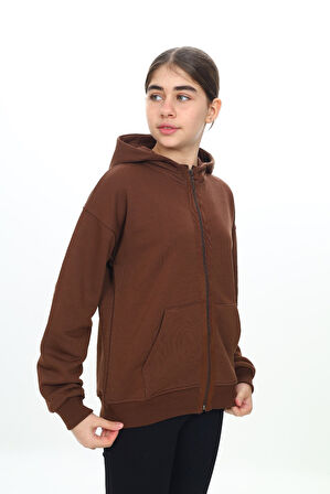 Toontoy Kız Çocuk Kapüşonlu Hırka