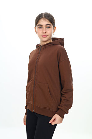 Toontoy Kız Çocuk Kapüşonlu Hırka