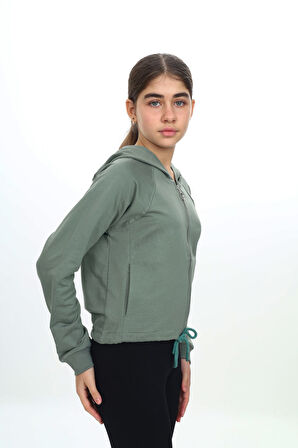 Toontoy Kız Çocuk Kapüşonlu Hırka