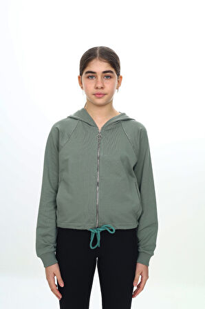 Toontoy Kız Çocuk Kapüşonlu Hırka