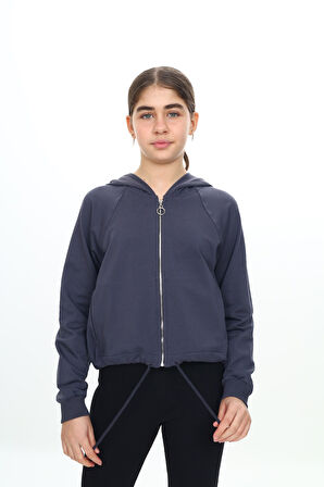 Toontoy Kız Çocuk Kapüşonlu Hırka