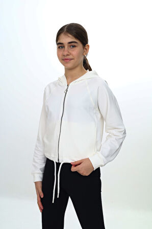 Toontoy Kız Çocuk Kapüşonlu Hırka
