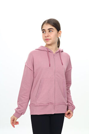 Toontoy Kız Çocuk Kapüşonlu Hırka