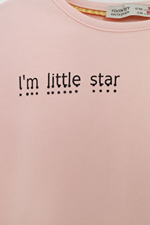 Toontoy Kız Çocuk Baskılı Tişört