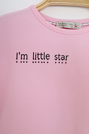 Toontoy Kız Çocuk Baskılı Tişört