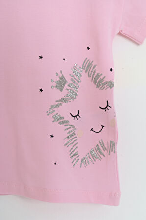 Toontoy Kız Çocuk Baskılı Tişört