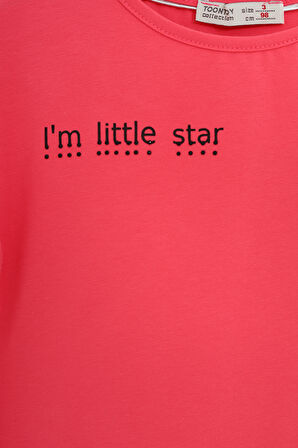 Toontoy Kız Çocuk Baskılı Tişört