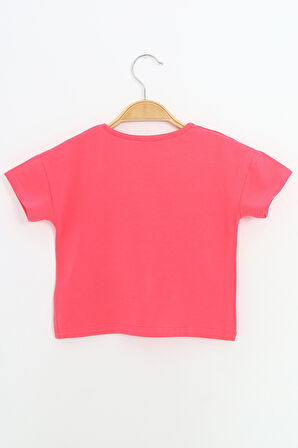 Toontoy Kız Çocuk Baskılı Tişört