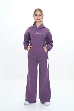 Toontoy Kız Çocuk Kapüşonlu Eşofman Takım