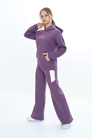 Toontoy Kız Çocuk Kapüşonlu Eşofman Takım