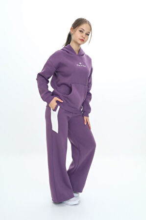 Toontoy Kız Çocuk Kapüşonlu Eşofman Takım