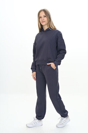 Toontoy Kız Çocuk Kapüşonlu Eşofman Takım