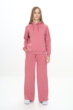 Toontoy Kız Çocuk Kapüşonlu Eşofman Takım