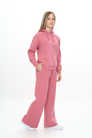 Toontoy Kız Çocuk Kapüşonlu Eşofman Takım