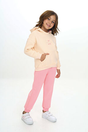 Toontoy Kız Çocuk Kapüşonlu Eşofman Takım