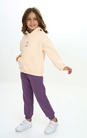 Toontoy Kız Çocuk Kapüşonlu Eşofman Takım