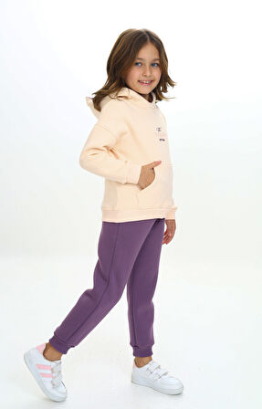 Toontoy Kız Çocuk Kapüşonlu Eşofman Takım