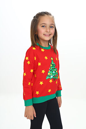 Toontoy Kız Çocuk Baskılı Sweatshirt