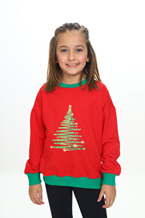 Toontoy Kız Çocuk Baskılı Sweatshirt