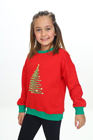 Toontoy Kız Çocuk Baskılı Sweatshirt