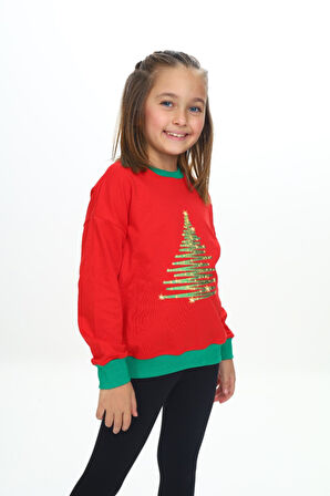 Toontoy Kız Çocuk Baskılı Sweatshirt